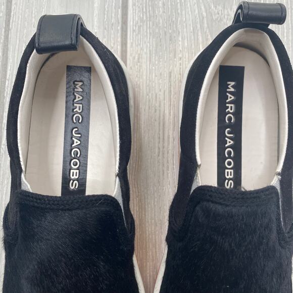 Marc Jacobs Women's Love Mercer Black Calf Hair Slip On Casual Shoes Size 9 $225 - Picture 2 of 11